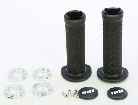ODI ATV RUFFIAN LOCKON GRIP 130MM BLACK/SILVER J30RFB-S