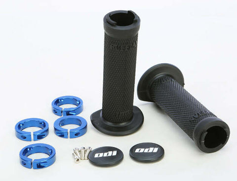 ODI ATV RUFFIAN LOCKON GRIP 130MM BLACK/BLUE J30RFB-U