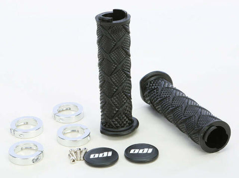 ODI ATV X-TREME LOCKON GRIP BLACK/SILVER J30XTB-S