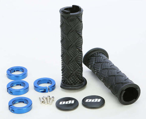 ODI ATV X-TREME LOCKON GRIP BLACK/BLUE J30XTB-U