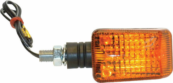 K&S UNIVERSAL SIGNAL LIGHTS BLACK W/AMBER LENS 25-7500