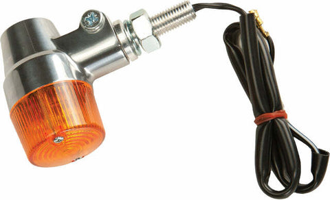 K&S TURN SIGNAL STYLE 3 CHROME W/AMBER LENS 25-8607