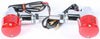 K&S TURN SIGNAL STYLE 3 CHROME W/RED LENS 25-8625