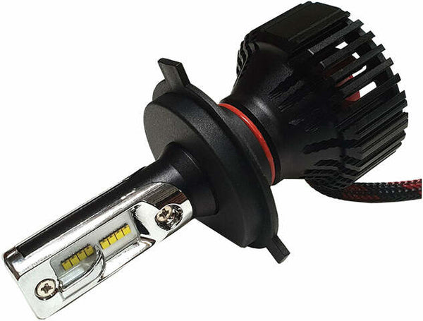 PATHFINDER H4 FAN HEATSINK HEADLIGHT HIGH PERFORMANCE TRI-LED BULB H4F3-B