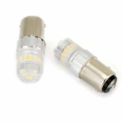 CYRON LED BULB 1157 RED PAIR 6W/BULB SMD OMNI DIRECTIONAL AB1157E-R
