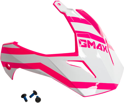 GMAX VISOR W/SCREWS TRAPPER PINK/WHITE/GREY GM-11S G011106