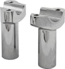 HARDDRIVE H-BAR RISERS ALUM STRAIGHT STRAIGHT CHROME 3.5