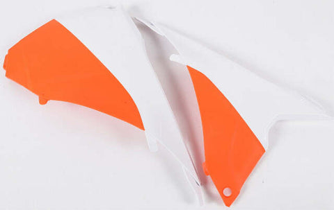 ACERBIS AIRBOX COVERS WHITE/ORANGE 2374121088