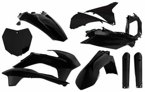 ACERBIS FULL PLASTIC KIT BLACK 2403090001