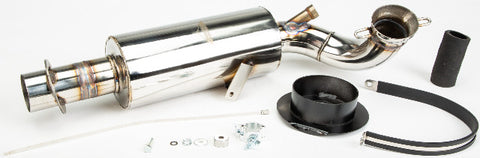 STRAIGHTLINE LIGHTWEIGHT MUFFLER CARBON POL 132-147