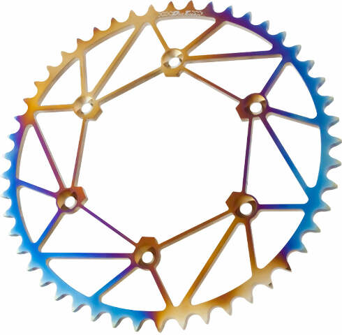 DIRT TRICKS REAR SPROCKET CHROMOLY STL/ZIR 49T-520 CHROMATIC BETA BT-49-Z-C
