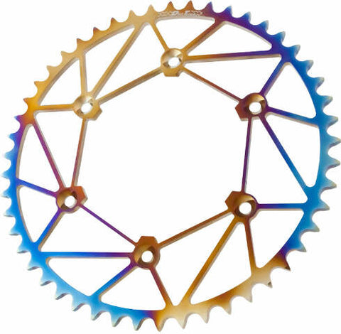 DIRT TRICKS REAR SPROCKET CHROMOLY STL/ZIR 49T-520 CHROMATIC BETA BT-49-Z-C