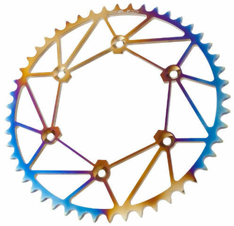 DIRT TRICKS REAR SPROCKET CHROMOLY STL/ZIR 50T-520 CHROMATIC HON CR-50-Z-C