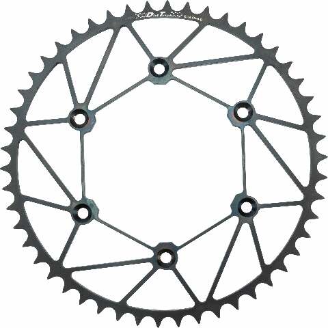 DIRT TRICKS REAR SPROCKET CHROMOLY STL/ZIR 51T-520 BLK KTM/HUSQ KTM-51-D-B