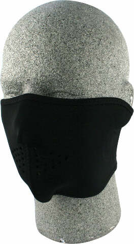 ZAN HALF FACE MASK BLACK WNFM114H