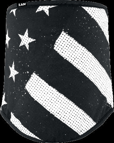 ZAN SPORTFLEX NECK GAITER BLACK & WHITE FLAG WFL091
