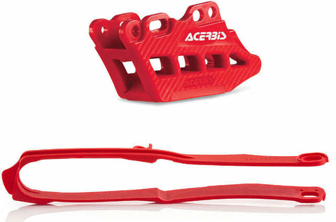 ACERBIS CHAIN GUIDE SLIDER KIT RED 2666240004