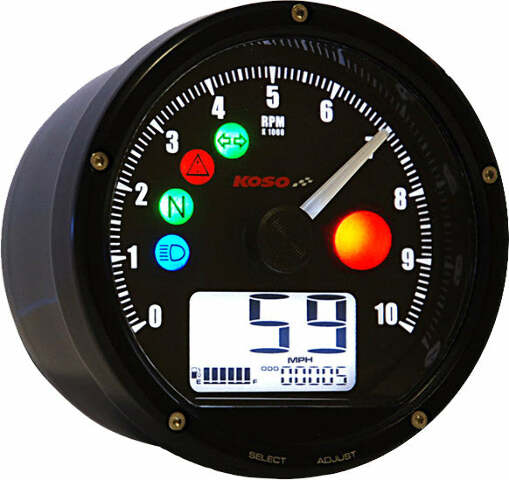 KOSO T & T MULTI FUNCTION METER (BLACK) BA035K00