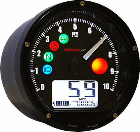 KOSO T & T MULTI FUNCTION METER (BLACK) BA035K00