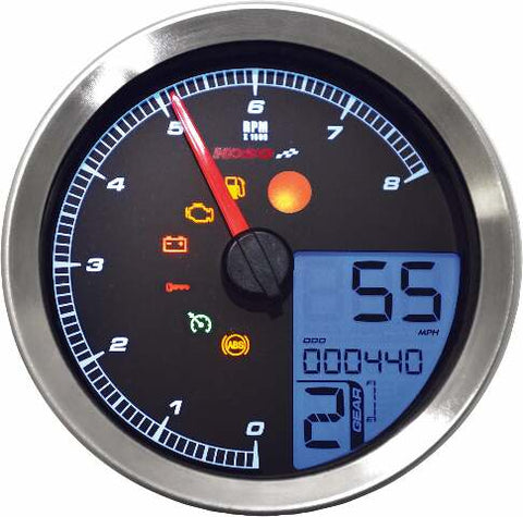 KOSO SPEEDO / TACH SIL BEZEL LCD COLOR CHANGE DISPLAY BA051221
