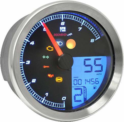 KOSO TNT-B GAUGE (SILVER) YAMAHA BOLT BA051300