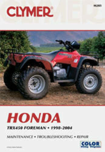 CLYMER REPAIR MANUAL HON TRX450 FOREMAN 450 CM205