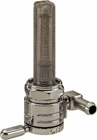 GOLAN 22MM PETCOCK BACKWARD CHROME 5/16 HOSE 76-312B-CS