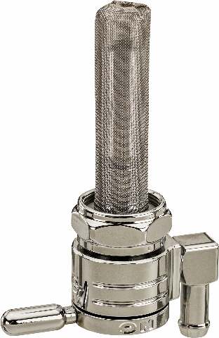 GOLAN 22MM PETCOCK DOWNWARD CHROME 5/16 HOSE 76-312D-CS