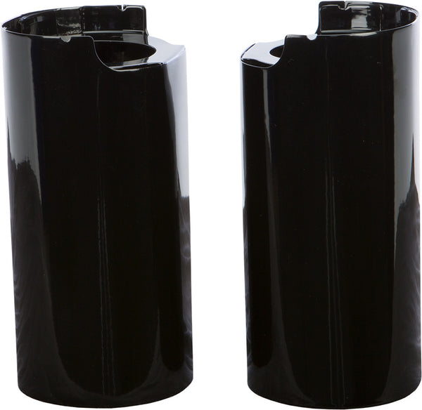 HARDDRIVE UPPER FORK TUBE COVERS BLACK TOURING 14-UP 302604