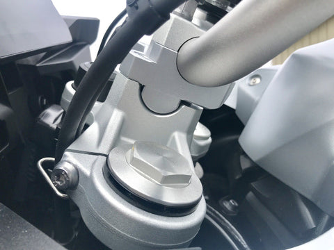 HELIBARS HANDLEBAR RISERS SILVER BMW HR05148