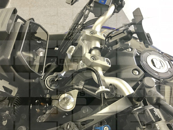 HELIBARS HANDLEBAR RISERS SILVER YAM HR09146