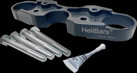 HELIBARS HANDLEBAR RISERS BLACK SUZ HR03161