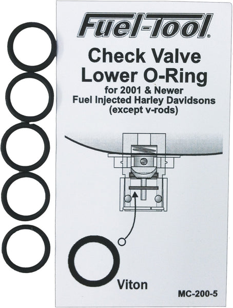 FUEL TOOL CHECK VALVE LOWER O-RINGS 5/PK MC200-5
