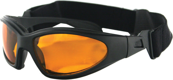 BOBSTER GXR SUNGLASSES BLACK W/AMBER LENS GXR001A