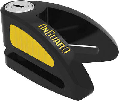 ONGUARD BOXER 8052 DISC LOCK BLK/YEL WITH REMINDER AND POUCH 45008052