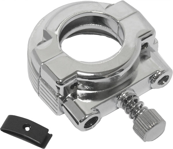HARDDRIVE THROTTLE CLAMP DUAL CABLE CHROME 30-665A