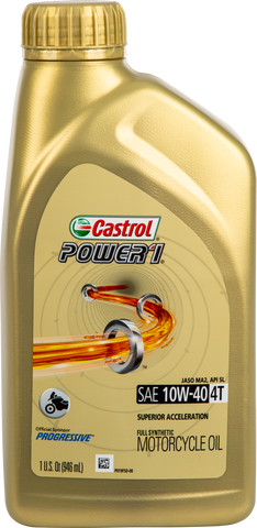 CASTROL POWER 1 4T SYNTHETIC 10W40 1QT 15D1C9