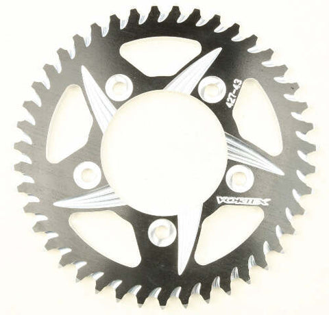 VORTEX REAR CAT5 SPROCKET ALUMINUM 43T-530 BLK KAW 427ZK-43