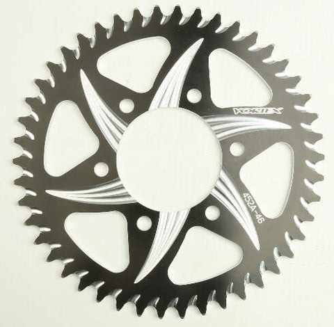 VORTEX REAR CAT5 SPROCKET ALUMINUM 46T-520 BLK KAW 452AZK-46