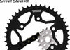 VORTEX SPROCKET/CHAIN KIT STL/STL 16/45T SIL SX3 525-108L BLK CK2127