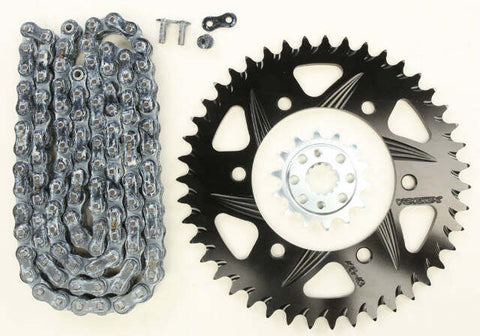 VORTEX SPROCKET/CHAIN KIT STL/STL 14/42T SIL SX3 520-106L BLK CK4261