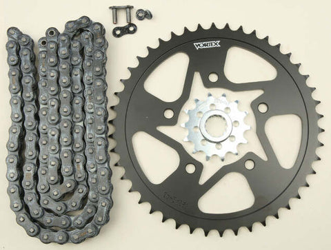 VORTEX SPROCKET/CHAIN KIT STL/STL 14/46T SIL SX3 520-110L BLK CK6262