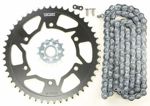 VORTEX SPROCKET/CHAIN KIT STL/ALU 15/45T BLK RX3 520-114L BLK CK6268