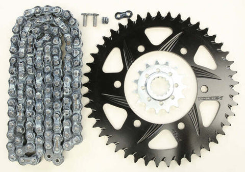 VORTEX SPROCKET/CHAIN KIT STL/ALU 15/45T BLK RX3 520-110L BLK CK6274