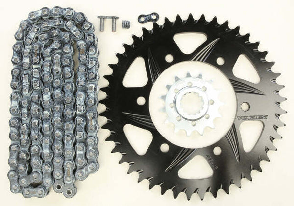 VORTEX SPROCKET/CHAIN KIT STL/ALU 14/45T BLK RX3 520-110L BLK CK6275