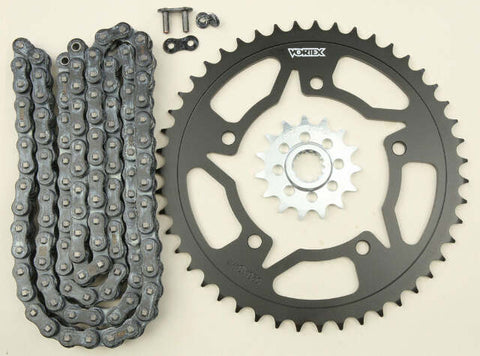VORTEX SPROCKET/CHAIN KIT STL/ALU 15/45T BLK RX3 520-116L BLK CK6294