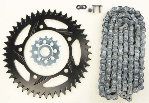 VORTEX SPROCKET/CHAIN KIT STL/ALU 16/47T BLK RX3 520-116L BLK CK6306