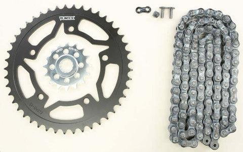 VORTEX SPROCKET/CHAIN KIT STL/STL 16/45T SIL RX3 520-112L BLK CK6309