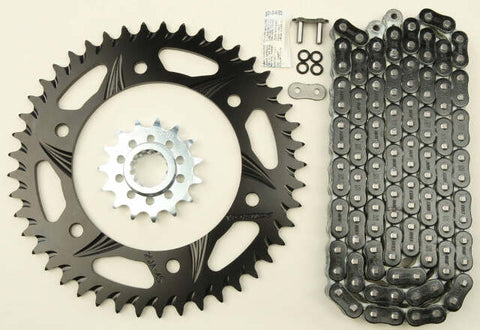VORTEX SPROCKET/CHAIN KIT STL/ALU 15/47T BLK RX3 520-114L BLK CK6311