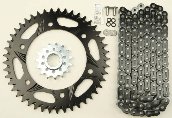 VORTEX SPROCKET/CHAIN KIT STL/ALU 15/50T BLK RX3 520-116L BLK CK6314